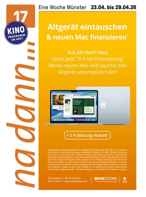 Titelblatt der na dann... www.bense.net