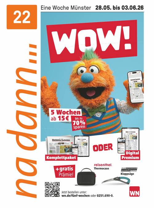 Titelblatt der na dann... www.wn.de/fünf-wochen
