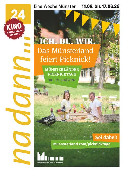 Titelblatt der na dann... www.muensterland.com/picknicktage