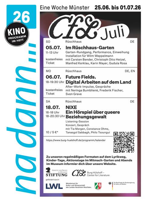 Titelblatt der na dann... www.burg-huelshoff.de/programm/kalender
