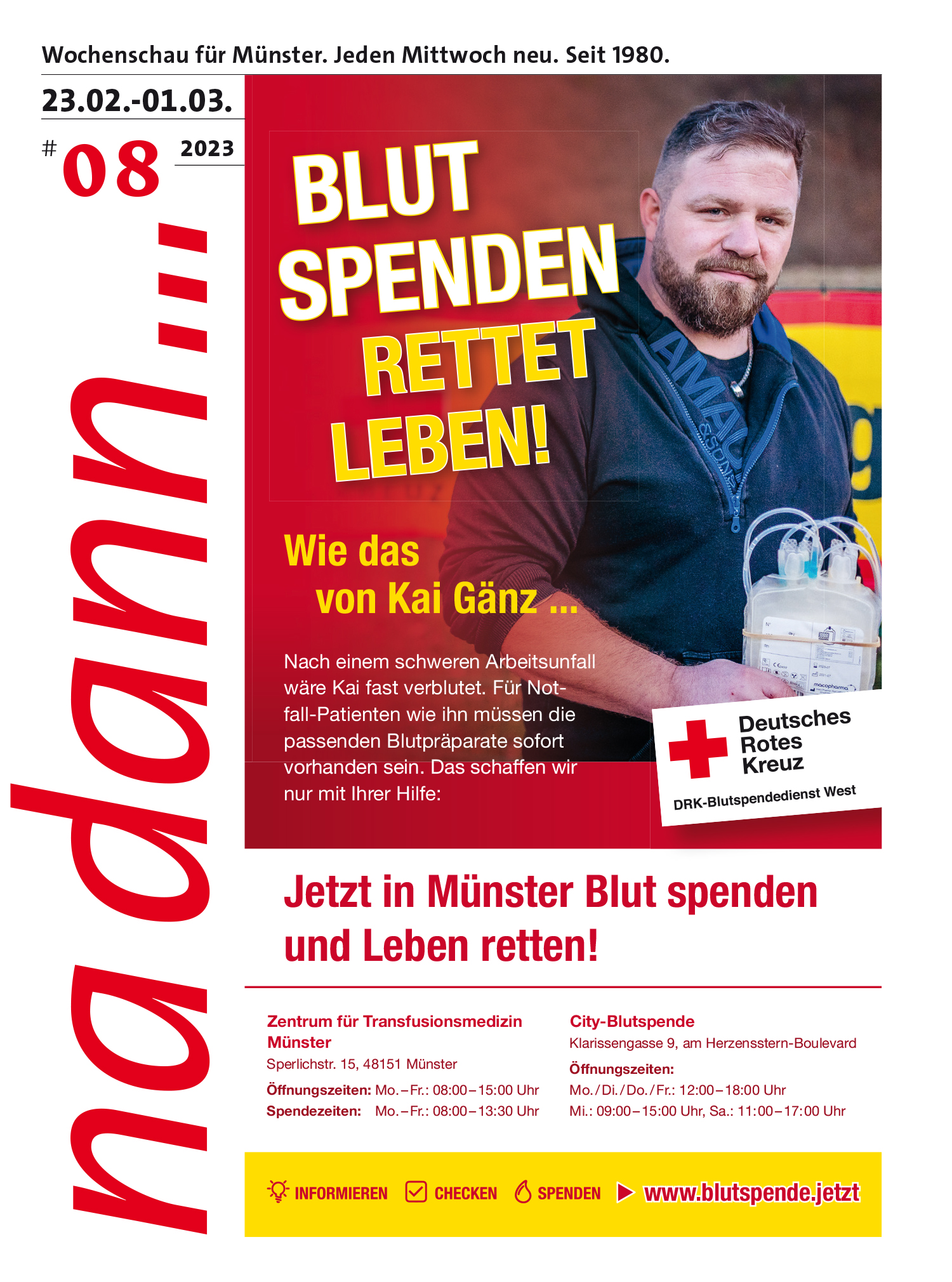 na dann Wochenschau für Münster Presseausweis