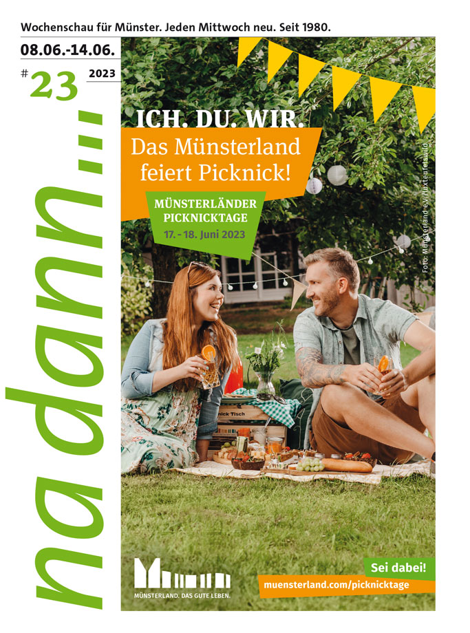 Titelblatt der na dann... www.muensterland.com/picknicktage