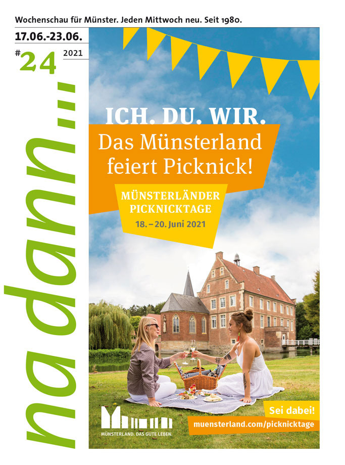 Titelblatt der na dann... www.muensterland.com/picknicktage