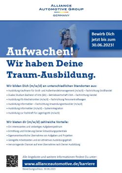 Aufwachen! Wir haben deine Traum-Ausbidlung.
