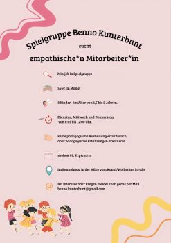 Minijob Spielgruppe "Benno Kunterbunt"