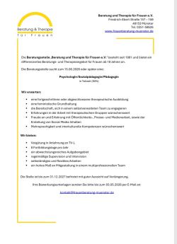 Stellenausschreibung 