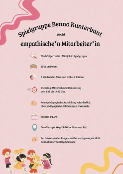 Minijob Spielgruppe "Benno Kunterbunt"