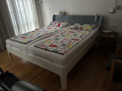 Doppelbett mit Kopfteil Hasena Fine Line 180 x 200 komfort