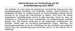 Infos zum SEminar