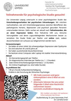 Studieninformation für Depressive