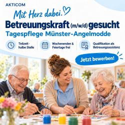 Bewirb dich jetzt unter info@pflegedienst-akticom.de